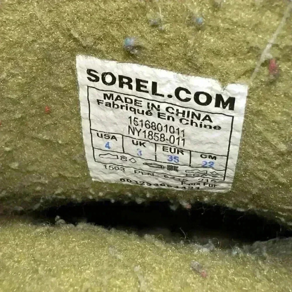 Sorel Joan of Arc Boot Girls Size 4 Black Suede Orange Rubber Waterproof - Picture 7 of 9